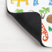 Tropische Elefanten Mousepad (Ecke)