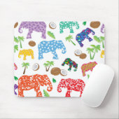 Tropische Elefanten Mousepad (Mit Mouse)