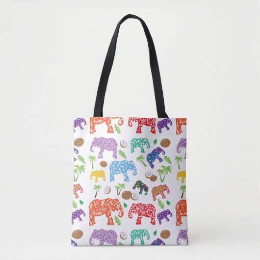 Tropische Elefanten Tasche (Vorderseite)