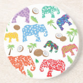 Tropische Elefanten Untersetzer (Vorne)