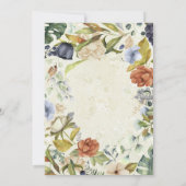 Tropische, elegante Babydusche Einladung (Rückseite)