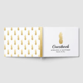 Tropische Eleganz | Ananas Wedding Gästebuch (Voll)