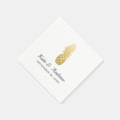 Tropische Eleganz | Ananassehe Serviette (Ecke)