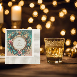 Tropische Eleganz Cocktail Serviette