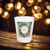 Tropische Eleganz gedruckt Schnapsglas