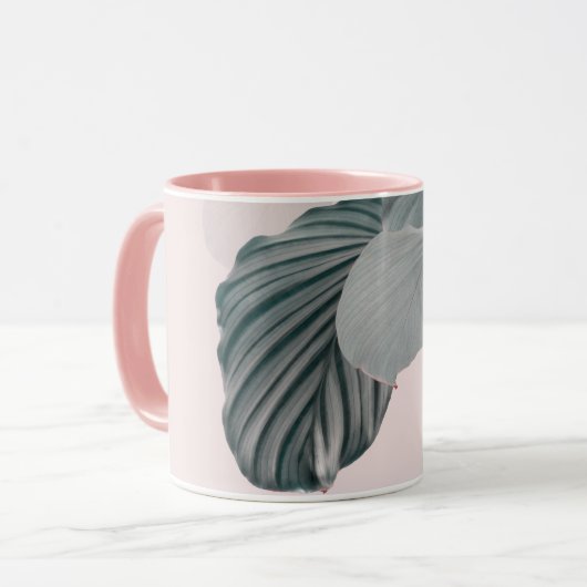 Tropische Eleganz in Pastel Tasse (Vorderseite Links)