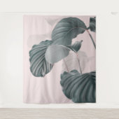 Tropische Eleganz in Pastel Wandteppich (Vorderseite)