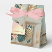 Tropische Eleganz Minimalistisch Geschenkschachtel (Vorderseite)