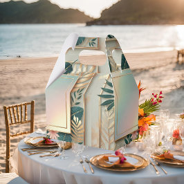 Tropische Eleganz Minimalistisch Geschenkschachtel