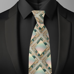 Tropische Eleganz Minimalistische Krawatte