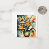 Tropische Eleganz Mitteilungskarte (Vorderseite/Rückseite Beispiel)