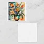 Tropische Eleganz Mitteilungskarte (Vorne/Hinten)