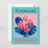 Tropische Eleganz Postkarte (Vorne/Hinten)
