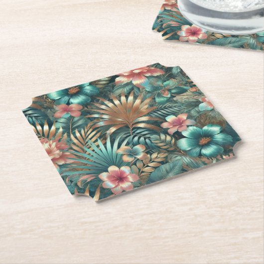 Tropische Eleganz Untersetzer (angewinkelt)