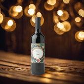 Tropische Eleganz Weinetikett