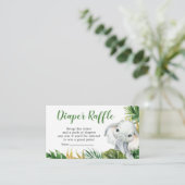 Tropische Elephant Boy Babydusche Windelwanne Begleitkarte (Stehend Vorderseite)