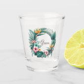 Tropische Essenz gedruckt Schnapsglas (Vorderseite)