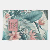 Tropische Essenz individuell anpassbar Geschirrtuch (Horizontal)