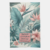 Tropische Essenz individuell anpassbar Geschirrtuch (Vertikal)