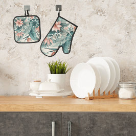 Tropische Essenz Ofenhandschuh & Topflappen-Set