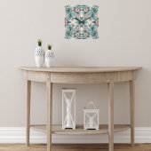 Tropische Essenz Quadratische Wanduhr