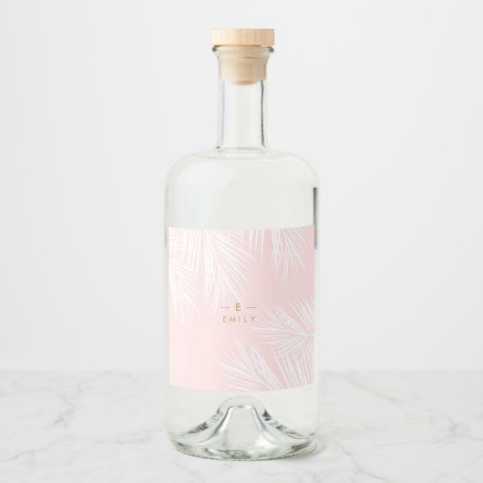 Tropische Etiketten, Flaschen Alkoholflaschenetikett (Vorderseite)