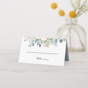 Tropische Eukalyptus Greenery Wedding Platzkarte