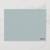 Tropische Eukalyptus-Grünbuckenkarte Postkarte (Rückseite)