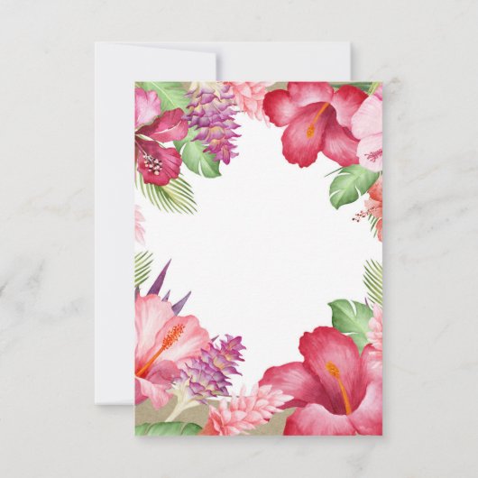 Tropische Exotic Floral Gold Ananas Tischnummer (Rückseite)