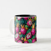 Tropische Exotica Zweifarbige Tasse (Vorderseite Links)