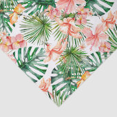 Tropische exotische Dschungel-Hibiskus-Blumen Seidenpapier (Ausschnitt)