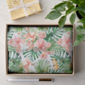 Tropische exotische Dschungel-Hibiskus-Blumen Seidenpapier (Geschenk)