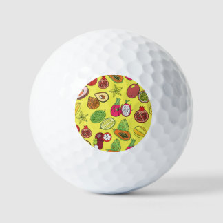 Tropische exotische Früchte handGezeichnet Muster Golfball