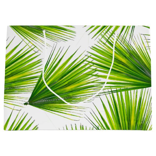 Tropische exotische hawaiische Palmwedel Große Geschenktüte (Vorderseite)