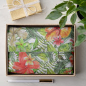 Tropische exotische seidenpapier (Geschenk)