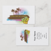 Tropische Fahne Visitenkarte (Vorne/Hinten)