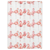 Tropische | Familie der Flamingos Klemmbrett (Rückseite)