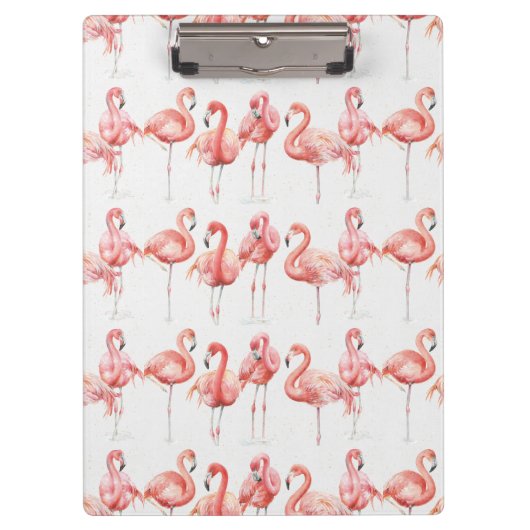 Tropische | Familie der Flamingos Klemmbrett (Vorderseite)