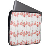 Tropische | Familie der Flamingos Laptopschutzhülle (Vorne Rechts)