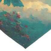 Tropische Fantasy Sea & Palm Trees Kurzer Tischläufer (Ecke)