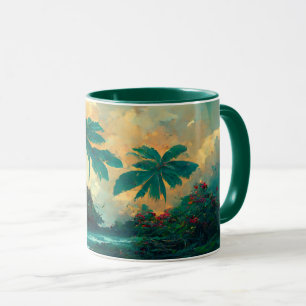 Tropische Fantasy Sea & Palm Trees Tasse