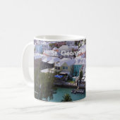 Tropische Farben auf Bermuda Kaffeetasse (Vorderseite Links)