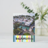 Tropische Farben auf Bermuda Postkarte (Stehend Vorderseite)