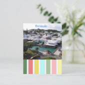 Tropische Farben auf Bermuda Postkarte (Stehend Vorderseite)