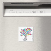 TROPISCHE FARBEN BOUQUET VON GUTEM WEISHER-ZEICHEN MAGNET (In Situ (Geschirrspüler))