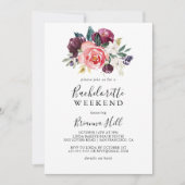 Tropische Farben Sommer Bachelorette Wochenende Einladung (Vorderseite)