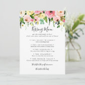 Tropische farbenfrohe Wedding Kissing Menu Game Ca (Stehend Vorderseite)