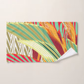 Tropische Federn Bohemian Handtuch Badhandtuch Set (Handtuch)