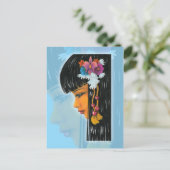 Tropische Fee Postkarte (Stehend Vorderseite)