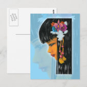 Tropische Fee Postkarte (Vorne/Hinten)